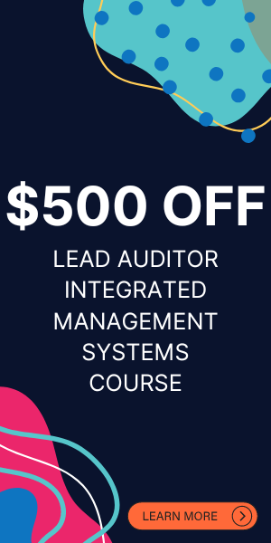 Save $500 on Auditor Training Online's Lead Auditor Integrated Management System Course